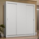 Ver imagem 1 de Guarda-roupa Casal 3 Portas de Correr Branco Sublime Plus Madesa