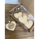 Ver imagem 4 de Penca de Coração C/ 4 Unidades. Decoração de Porta. Decoração de Casa