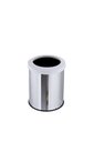 Ver imagem 1 de Lixeira Inox Aro Esmaltado 15 Litros Cozinha Banheiro Cesto - Branco