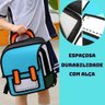 Mochila Infantil Escolar Kawaii Bolsa Escolar 2d de Ombro Desenho Animado em Quadrinhos Cor:roxog - 3