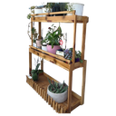 Ver imagem 1 de Prateleira de Chão, Jardineira, Suporte com Rodinhas P23