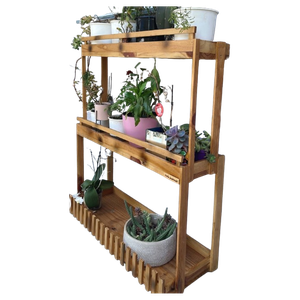 Prateleira de Chão, Jardineira, Suporte com Rodinhas P23