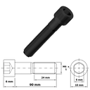 Ver imagem 2 de Kit 50 Parafusos Allen com Cabeça Aço Liga M6 - 1mm X 90mm