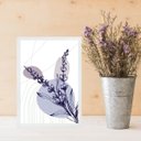 Ver imagem 1 de Quadro Decorativo Lavanda - Fundo Abstrato 45x34cm - com Vidro:moldura Preta
