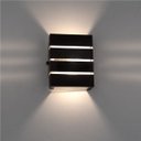 Ver imagem 4 de Arandela Slim Alumínio 3 Frisos Externa Preta + LED G9 5W Branco Frio ST2772