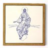 Quadro Cristo Pantocrator 22cm x 22cm- Cláudio Pastro - 1