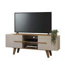 Ver imagem 3 de Rack para TV até 65 Polegadas 154CMX59CM 2 Portas Vila Marrom Off White