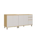 Ver imagem 4 de Cozinha Compacta 100 MDF 2 Peças 200cm Aura Luciane Móveis
