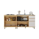 Ver imagem 5 de Cozinha Compacta 100 MDF 2 Peças 200cm Aura Luciane Móveis