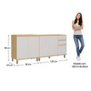 Ver imagem 6 de Cozinha Compacta 100 MDF 2 Peças 200cm Aura Luciane Móveis