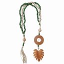 Ver imagem 2 de Enfeite Colar Terço de Mesa Decorativo _ Costela de Adão Verde Jade