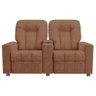 Poltrona Reclinável 2 Lugares para Sala de Cinema Pequim Veludo Terracota - Gran Belo - 7