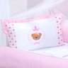 Kit Berço Menina Rosa Padrão Americano Urso Rei 9 Peças - 2