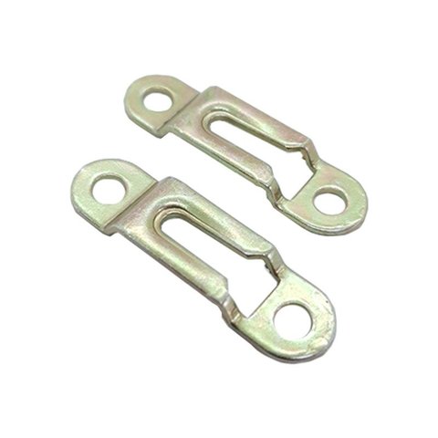 Suporte De Nicho Tipo Presilha Metálica Zinco Amarelo (Kit Com 100 Un)