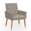 Ver imagem 5 de Poltrona para Sala Reforçada Confortável Íris Suede