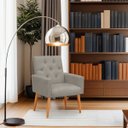 Ver imagem 2 de Poltrona para Sala Reforçada Confortável Íris Suede