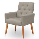 Ver imagem 1 de Poltrona para Sala Reforçada Confortável Íris Suede