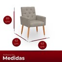 Ver imagem 6 de Poltrona para Sala Reforçada Confortável Íris Suede