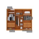 Ver imagem 5 de Guarda Roupa Casal 6 Portas 2 Ripadas e 6 Gavetas Atenas Cinamomo/off White - Conquista