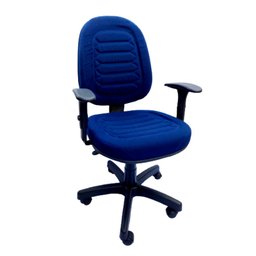 CADEIRA GIRATÓRIA GERENTE DUBAI AZUL Eduflex - 1