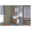 Ver imagem 2 de Conjunto para Banheiro com Espelheira Firenze 63,5cm Nogal Sevilha Aj Rorato 574029