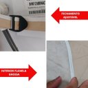 Ver imagem 6 de Capa para Máquina de Lavar Roupas - Tampa - Flanelada - 02 Partes - Todos Tamanhos e Marcas Electrol