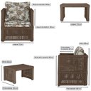 Ver imagem 2 de Mesa e 4 Poltronas Madri Corda Náutica Estofado 6 Trama Marrom