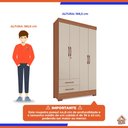 Ver imagem 3 de Guarda-Roupas Portofino 100% MDF 4 Portas 2 Gavetas
