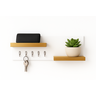 Porta Chaves Branco de Parede Mdf Decoração Sala Entrada - 2