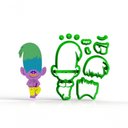 Ver imagem 1 de Cortador Trolls - Creek Diamante Modular Tamanho 8 Cm