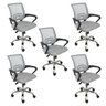 Kit 5 Cadeiras Escritório Diretor Giratória com Relax Tok 3310 - 1
