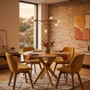 Ver imagem 7 de Mesa de Jantar Redonda Madeira Maciça 4 Lugares 100cm Lisboa