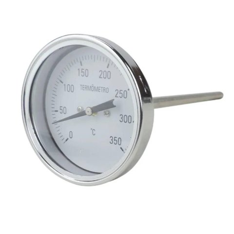 Termômetro Angular de Haste Rígida 0 a 350°c 100mm