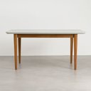 Ver imagem 7 de Mesa de Jantar 6 Lugares 160cm com Tampo MDF e Vidro Tangará CabeCasa MadeiraOriginals Marrom