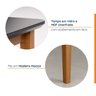 Mesa de Jantar 6 Lugares 180cm com Tampo MDF e Vidro Tangará CabeCasa MadeiraOriginals - 4