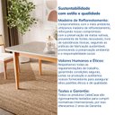 Ver imagem 7 de Mesa de Jantar 8 Lugares 210cm com Tampo MDF e Vidro Tangará CabeCasa MadeiraOriginals