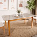 Ver imagem 2 de Mesa de Jantar 8 Lugares 210cm com Tampo MDF e Vidro Tangará CabeCasa MadeiraOriginals