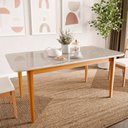 Ver mais imagens de Mesa de Jantar 8 Lugares 210cm com Tampo MDF e Vidro Tangará CabeCasa MadeiraOriginals