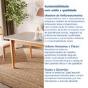 Ver imagem 6 de Mesa de Jantar 8 Lugares 210cm com Tampo MDF e Vidro Tangará CabeCasa MadeiraOriginals