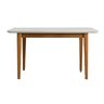 Mesa de Jantar 4 Lugares 1,30m Tampo MDF e Vidro Pés Madeira Maciça Tangará CabeCasa MadeiraMadeira - 7