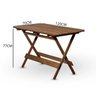 Mesa Dobrável 120x70cm em Madeira Nobre - 3