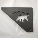 Ver imagem 5 de Mãos Francesas Pretas Ornamentadas em Aço Urso 20cm Decorativas Zarg