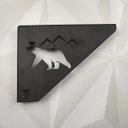 Ver imagem 6 de Mãos Francesas Pretas Ornamentadas em Aço Urso 20cm Decorativas Zarg