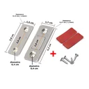 Ver imagem 2 de Kit 4 Chapinhas Magnética Prata Imã Manter Porta Armário Gaveta Fechada Facil Negocio Importadora Gx