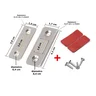 Kit 4 Chapinhas Magnética Prata Imã Manter Porta Armário Gaveta Fechada Facil Negocio Importadora Gx - 2