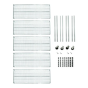 Ver imagem 2 de Estante Aço 5 Prateleiras Cromada Aramada Members Mark