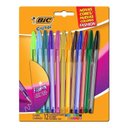 Ver imagem 1 de Kit Caneta Esferográfica Cristal Fashion 9308871 1.2mm 12 Cores - Bic