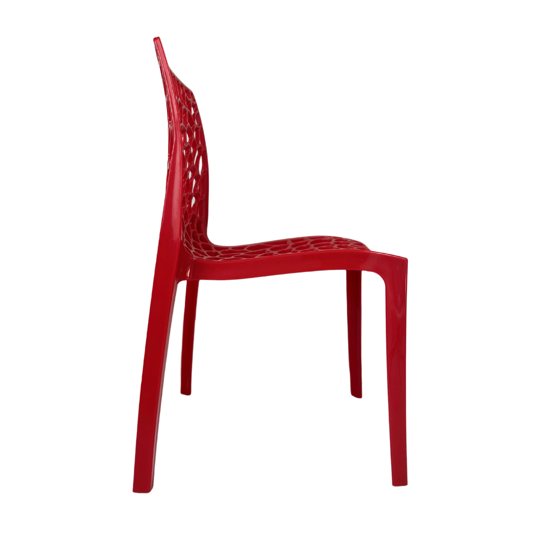 Cadeira Gruvyer Vermelha - kit com 6 - 3