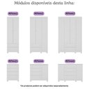 Ver imagem 6 de Berço Americano 3 em 1 com Colchão Incluso e Cômoda 2 Portas 4 Gavetas Allegra Multimóveis