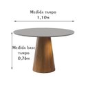 Ver imagem 3 de Mesa para Sala de Jantar Jasper 110cm 
